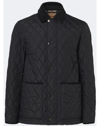 Burberry - Haddington Quilted Corduroy-Trimmed Jacket - Lyst