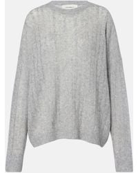 Lisa Yang - Amabel Cable-Knit Cashmere And Silk Sweater - Lyst