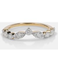 STONE AND STRAND - Muse Tiara 10kt Gold Ring With Diamonds - Lyst