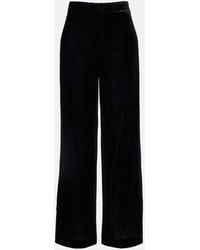 Veronica Beard - Pantalon Ample Alex A Taille Haute En Velours - Lyst