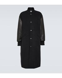 Jil Sander - Cashmere And Leather Coat - Lyst