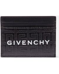 Givenchy - 4g-logo Canvas And Leather Card Holder - Lyst