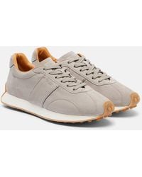 Tod's - Baskets Runner En Daim - Lyst
