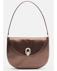 SAVETTE - Tondo Small Satin Shoulder Bag - Lyst