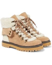 Schuhe Boots Snowboots See by Chloé 40 Traumhafte Fellboots mit Schleife von See by Chlo\u00e9 