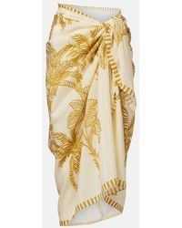Eres - Jungle Printed Cotton And Silk Beach Cover-Up - Lyst