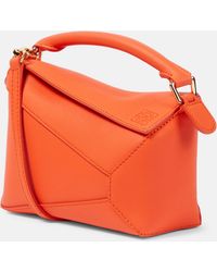 Loewe - Puzzle Edge Mini Textured-leather Shoulder Bag - Lyst
