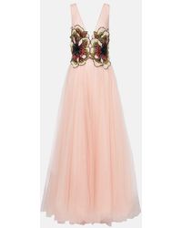 Costarellos - Arion Sequined Tulle Gown - Lyst