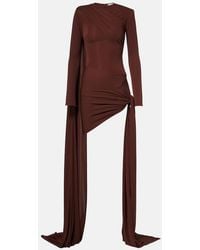The New Arrivals Ilkyaz Ozel - Venus Draped Minidress - Lyst