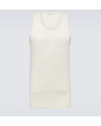 Lemaire - Ribbed-knit Cotton Jersey Tank Top - Lyst