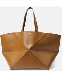 Loewe - Puzzle Fold Xl Leather Tote Bag - Lyst