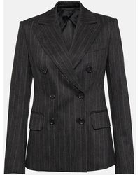 Max Mara - Ofride Double-breasted Pinstriped Blazer - Lyst