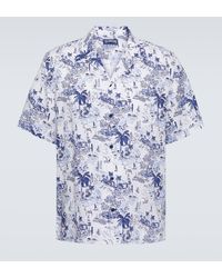 Vilebrequin - Charli Printed Linen Bowling Shirt - Lyst