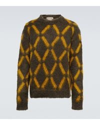 Marni - Intarsia Mohair-Blend Sweater - Lyst