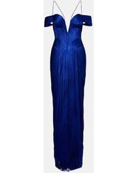Maria Lucia Hohan - Camilla Metallic Silk Tulle Bustier Gown - Lyst