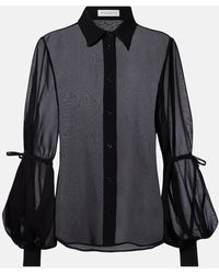 Nina Ricci - Sheer Silk Blouse - Lyst