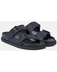 Birkenstock - Arizona Luxe Raffia Sandals - Lyst
