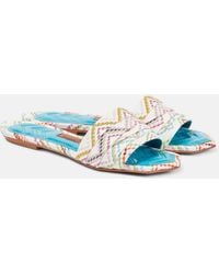 Missoni - Pantoletten Gia Aus Haekelstrick - Lyst