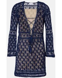 Anna Kosturova - Bianca Crochet Cotton Minidress - Lyst