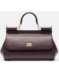 Dolce & Gabbana - Tote Bag Sicily Ew Small Aus Leder - Lyst