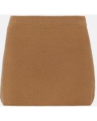 AYA MUSE - Agos Cotton-Blend Miniskirt - Lyst