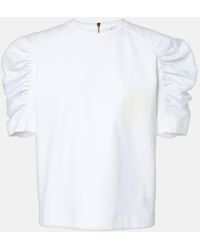 Max Mara - Mantide Ruched Jersey T-Shirt - Lyst