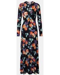 Ulla Johnson - Amari Printed Jersey Maxi Dress - Lyst