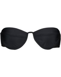 Tropic of C Mariel Bandeau Bikini Top - Black