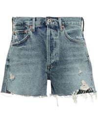 Citizens of Humanity Marlow High-rise Denim Shorts - Blue