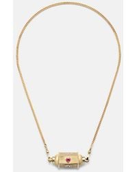 Marie Lichtenberg - Love You 18Kt Locket Necklace With Diamond And Ruby - Lyst