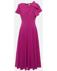 ROKSANDA - Bow-Detail Midi Dress - Lyst