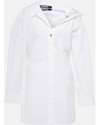 Jacquemus - La Mini Robe Chemise Cotton Shirt Dress - Lyst