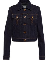 Versace Denim jackets for Women - Up to 55% off at Lyst.com