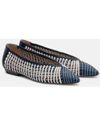 Veronica Beard - Bancroft Woven Leather Ballet Flats - Lyst