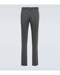 Incotex - Pantalon droit en coton et lin - Lyst