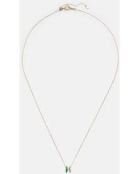 PERSÉE - 18Kt Necklace With Diamonds And Enamel - Lyst