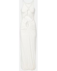 Christopher Esber - Paisley Disconnect Cutout Jersey Maxi Dress - Lyst