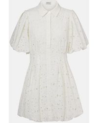 Jonathan Simkhai - Cleo Broderie Anglaise Cotton Minidress - Lyst