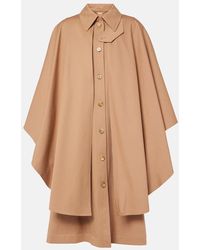 Chloé - Cape Aus Baumwoll-Gabardine - Lyst