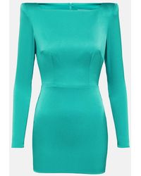 Alex Perry - Crepe Satin Minidress - Lyst