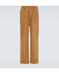 Wales Bonner - Dusk Pleated Cotton And Cashmere Pants - Lyst