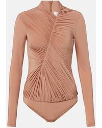 Stella McCartney - Draped Bodysuit - Lyst