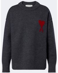 Ami Paris - Ami De Cour Virgin Wool Sweater - Lyst