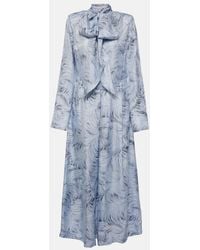 Stella McCartney - Printed Silk Maxi Dress - Lyst