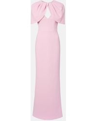 Rebecca Vallance - Xena Caped Crepe Gown - Lyst