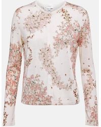 Giambattista Valli - Floral Cashmere And Silk Cardigan - Lyst