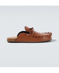 JW Anderson - Ruffled Leather Mules - Lyst