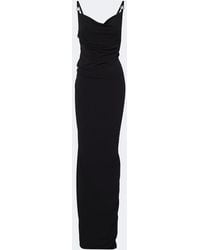 Coperni - Draped Open-Back Jersey Maxi Dress - Lyst