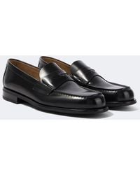 Prada - Leather Penny Loafers - Lyst
