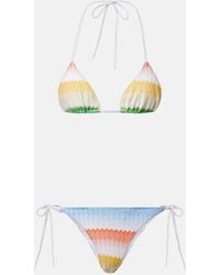 Missoni - Chevron Lame Bikini - Lyst